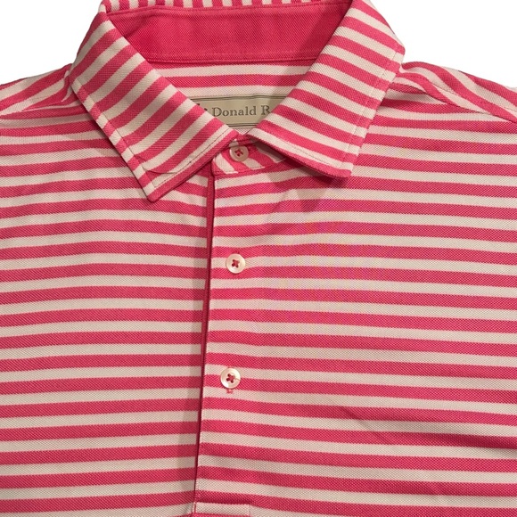 Donald Ross Striped Polo Shirt. - Picture 3 of 5